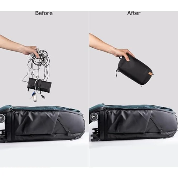 Pgytech Tech Pouch Grün, Kamera Zubehörtasche mit 5.18 l, wasserabweisend und Organizer für kleines Zubehör – Bild 5