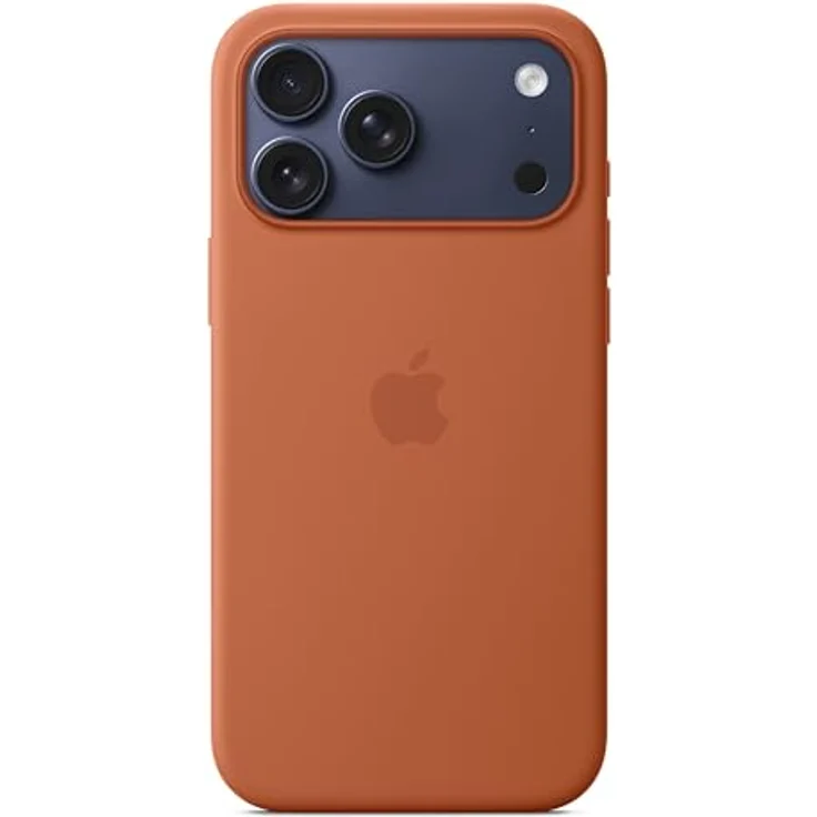 Apple iPhone 17 Pro Max Silikon Case mit MagSafe, recyceltes Material, terracotta, kabelloses Laden, Mikrofaserfutter – Bild 3