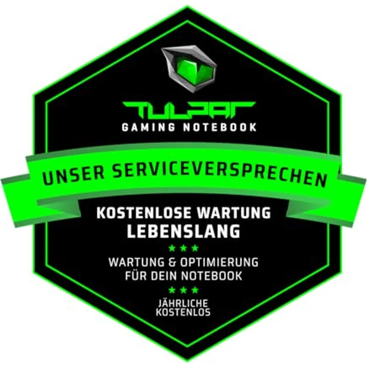 TULPAR T6 V3.5.2 Gaming Laptop | 16'' FHD+ 1920x1200 165Hz IPS LED-Display, Intel Core i7 14700HX, 32 GB RAM, 500 GB SSD, RTX 5060, Windows 11 – Bild 2