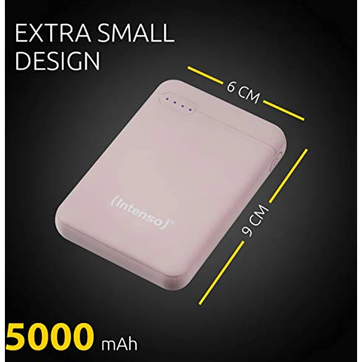 Intenso 7313523 Powerbank XS 5000, externes Ladegerät (5000mAh,geeignetfürSmartphone/TabletPC/MP3Player/Digitalkamera)Rosé – Bild 5
