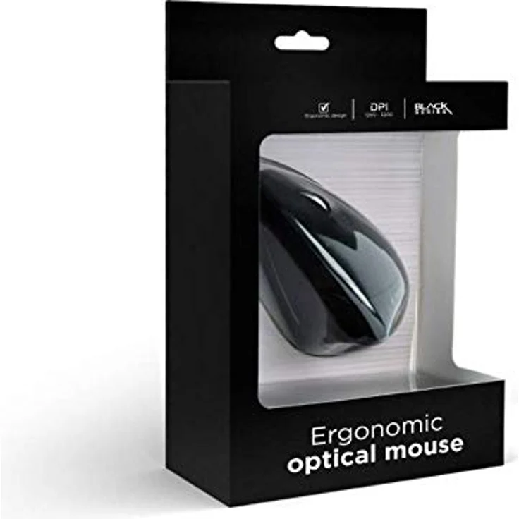 Gembird MUS-ERGO-01 USB-Maus, Ergonomische Maus Optisch Ergonomisch schwarz – Bild 4