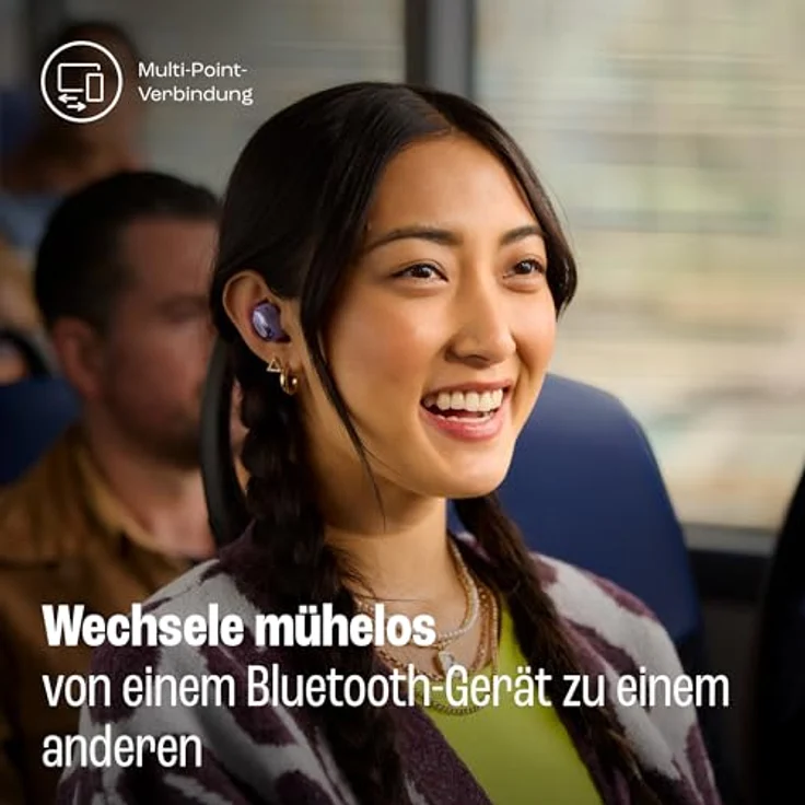 JBL Live Buds 3, Kabellose Ohrhörer mit Bluetooth, 40h Akkulaufzeit, True Adaptive Noise Cancelling and High Resolution Signature Sound, IP55 Wasserdicht, Blau – Bild 4