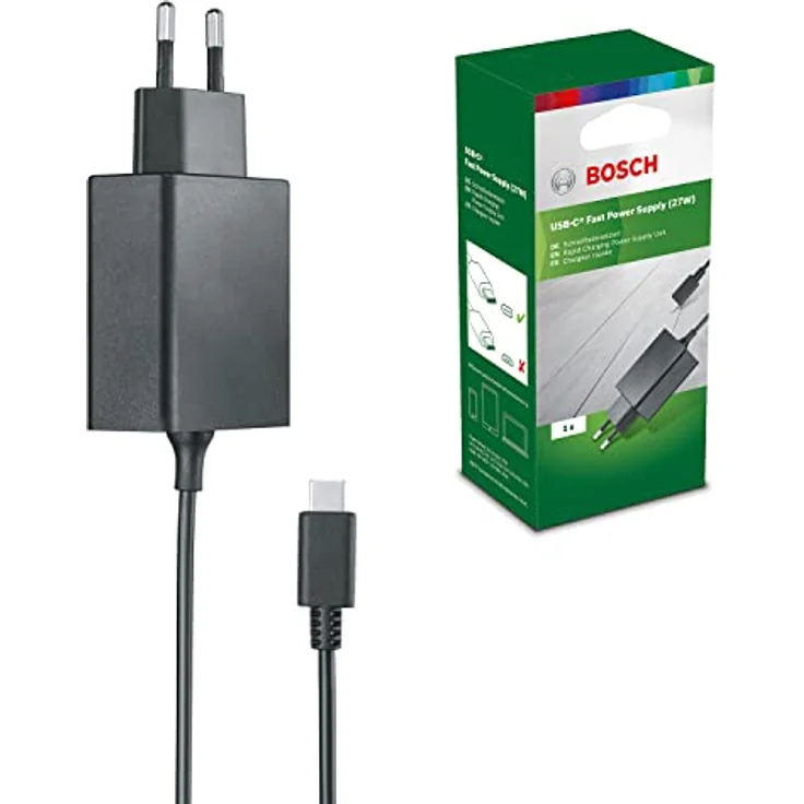 Bosch Home & Garden USB-C Schnellladegerät (27 W) mit Power Delivery, Grün – Bild 1