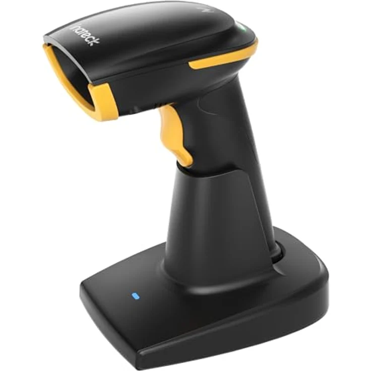 Inateck Bluetooth Barcode Scanner 2D, mit 2600 mAh Akku und intelligenter Ladestation, unterstützt AI, APP, SDK, BCST-36 – Bild 1