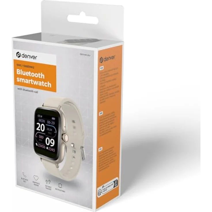 Denver SWC-156BEMK2, Beige Smartwatch, kleines, casual Design – Bild 7