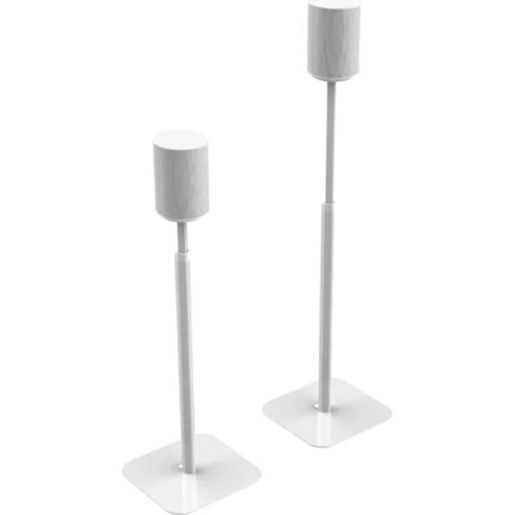 Flexson Essentials Verstellbare Bodenständer für Sonos Era 100, Weiß, 1 Paar - Höhenverstellbar für perfekte Ausrichtung – Bild 1