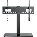 SCHWAIGER TVS7040 511 TV Standfuss TV-Ständer Fernseher-Fuß Fernseher-Halterung 37-70 Zoll max. 40kg VESA 600x400 integrierte Kabelführung schwarz