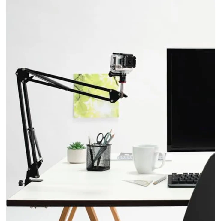 Hama Flexibler Gelenkarm 700 II, Smartphone-Halter mit Tischklemme, max. Höhe 70 cm, für Smartphones von 5,8 bis 9,2 cm breit – Bild 4