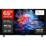 TCL 65V6C 65 Zoll Direct LED TV, 4K HDR Fernseher, Smart TV mit Dolby Audio, Motion Clarity, Google Assistant & Alexa, Schwarz
