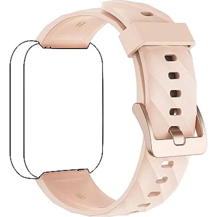 RUIMEN Ersatzarmband für Smartwatch D1, weiches Silikon, atmungsaktiv, verstellbar für Handgelenke von 14 cm bis 22,1 cm, mehrere Farben verfügbar – Bild 2