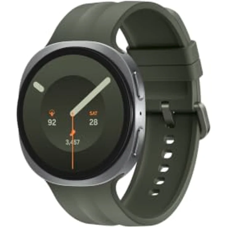 SAMSUNG Galaxy Watch9 BT 44mm Smartwatch, Aluminium, Nitrilkautschuk, für Handgelenke 145-205 mm, Silber – Bild 1