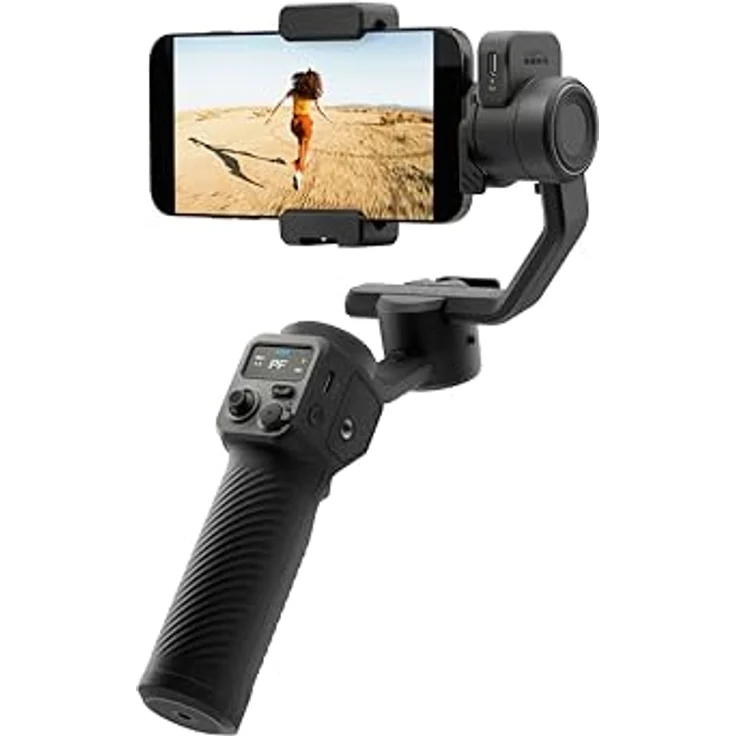 GoPro Fluid Pro AI 3-Achsen-Gimbal-Stabilisator mit Motivverfolgung, Beleuchtung und kabelloser Kamerasteuerung für GoPro und Smartphones, tragbar, 360°-Drehung, Geräteaufladung – Bild 3