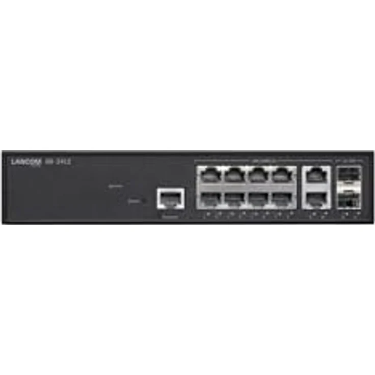 Lancom Systems LANCOM GS-2412, 12-Port Managed L2 Access Switch mit 10G Ethernet und SFP Uplink, Schwarz – Bild 1
