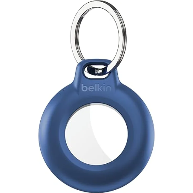 Belkin wasserdichte Apple AirTag Secure Holder mit Schlüsselring - Blau (1) IPX8 wasserdichtes Design, langlebig und zuverlässig