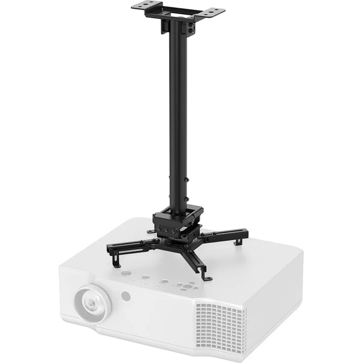 Neomounts Projector Ceiling Mount (Decke), Beamer Halterung, Schwarz, bis 35 kg belastbar, neigbar (+20°, -20°), drehbar (360°), schwenkbar (+8°, -8°) – Bild 1