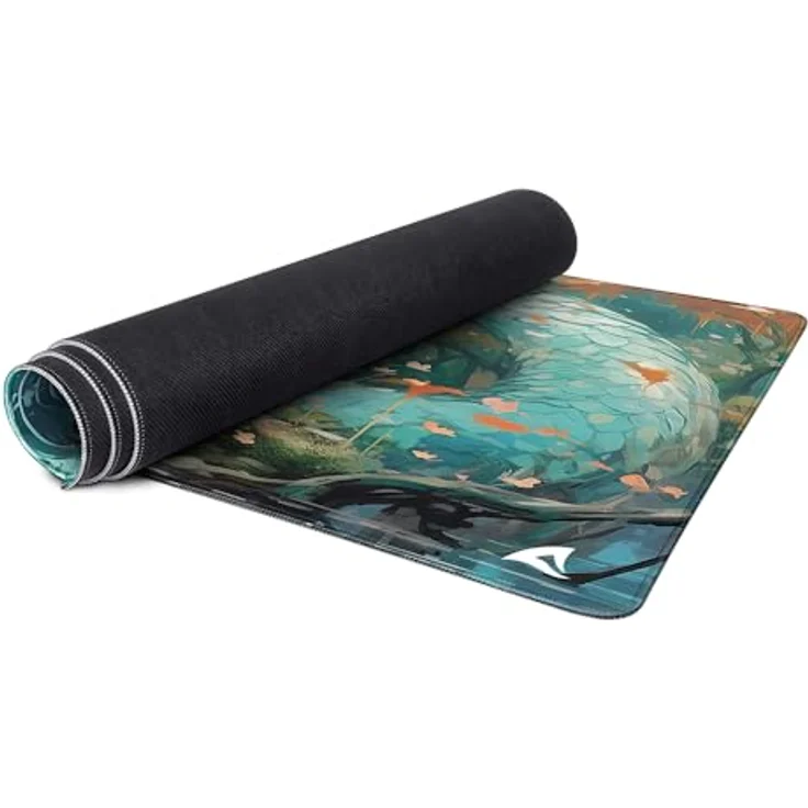 Sharkoon SKILLER SGP40 D8 Gaming Mauspad, 100cm x 50cm, nahezu tischgroße Fläche, gleitfähige Textiloberfläche, rutschfeste Kautschuk-Unterseite – Bild 3