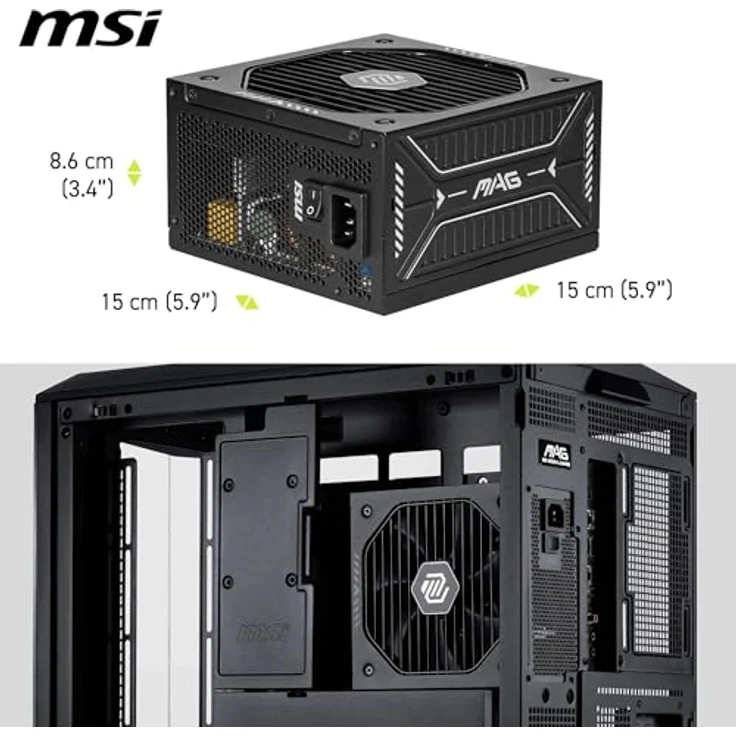 MSI MAG A750GLS, PCIE5 Netzteil 750W für leistungsstarke PCs – Bild 6
