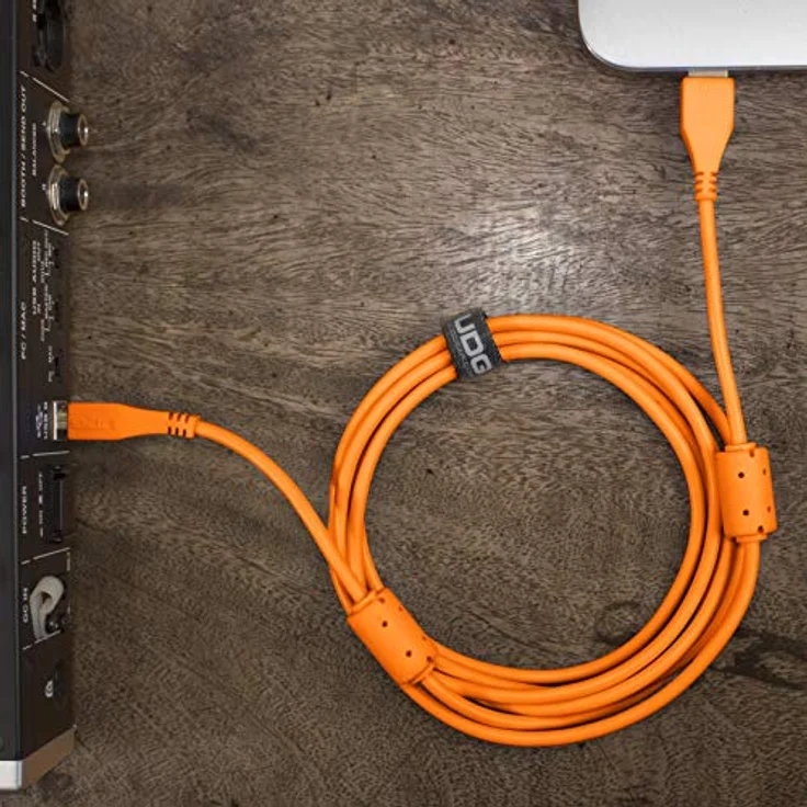 UDG Kabel USB 2.0 (A-B), gerade, Orange, 1 m – Audio optimiertes UDG Ultimate Audiokabel für DJs und Produzente, um ihre Leistung zu maximieren – Bild 3
