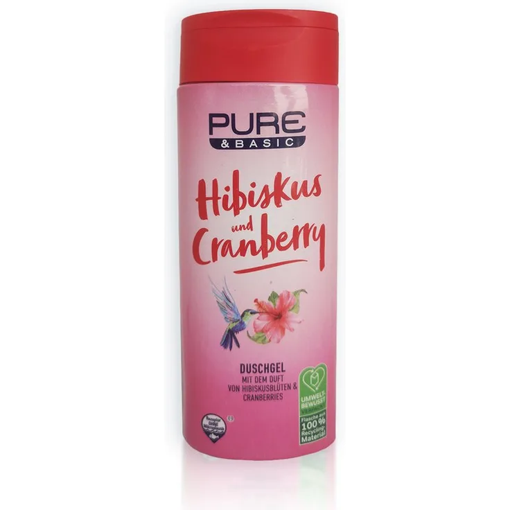 Pure and Basic Duschgel Hibiscus & Cranberry, 300 ml – Pure & Basic