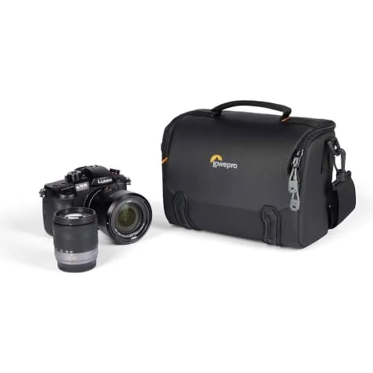 Lowepro Adventura SH 140 III, Camera Shoulder Bag with Adjustable/Removable Shoulder Strap, Bag for Mirrorless Camera, Compatible with Fujifilm Xt200, Canon M50 MII, EOS R10, Nikon Z50, Black – Bild 3
