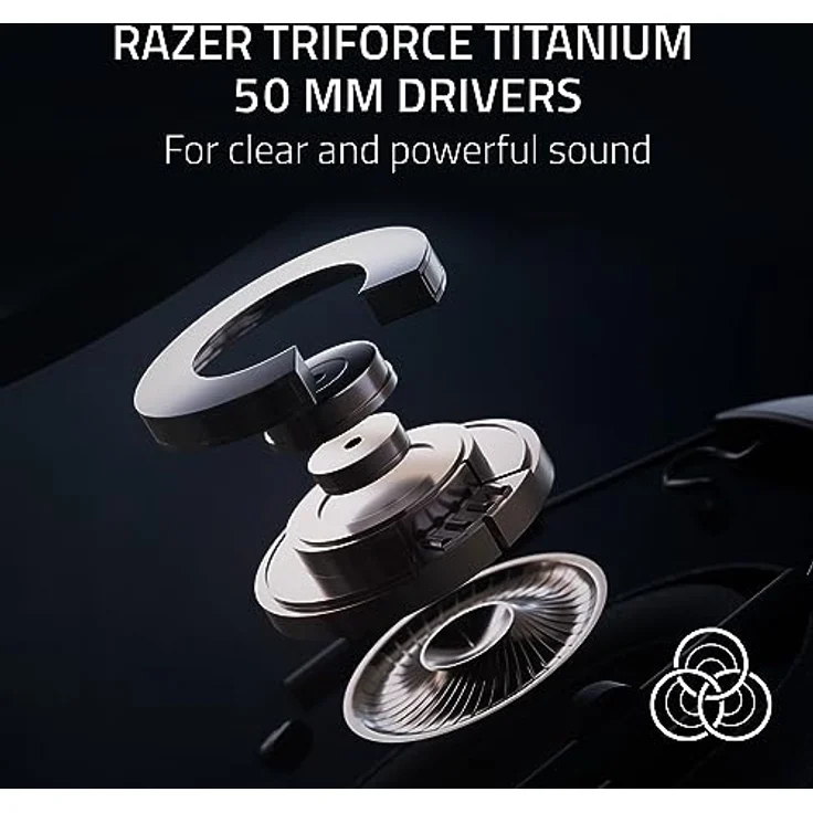 Razer Blackshark V2 Pro (Xbox) - Kabelloses Konsolen E-Sport Headset für Xbox S|X & One (Triforce 50mm Treiber, HyperSpeed Wireless 2,4 GHz, abnehmbares HyperClear Mikrofon) Schwarz – Bild 5