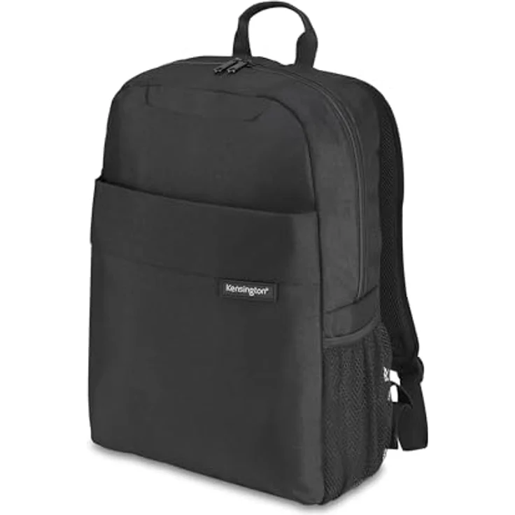 Kensington Laptop-Rucksack Simply Portable Lite, Kunstfaser schwarz, für Laptops bis 35,6 cm (14 Zoll), mit gepolsterten Schultergurten und Reißverschlussfach – Bild 1