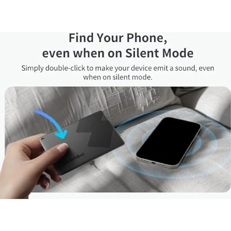 SWITCHBOT Geldbörsen Tracker-Karte, Schwarz, ultradünnes Design, IP67 wasserdicht, bis zu 3 Jahre Akkulaufzeit, kompatibel mit Apple Find My, AES-128 Verschlüsselung – Bild 5