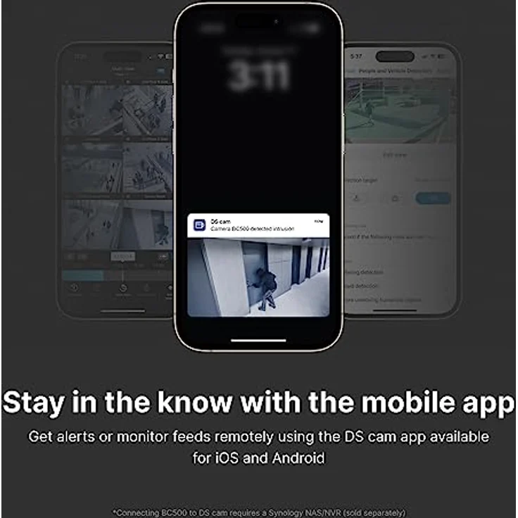 Synology TC500, Netzwerkkamera mit 2880 x 1620 Pixeln, Nachtsicht bis 30 Meter, Weiss – Bild 5