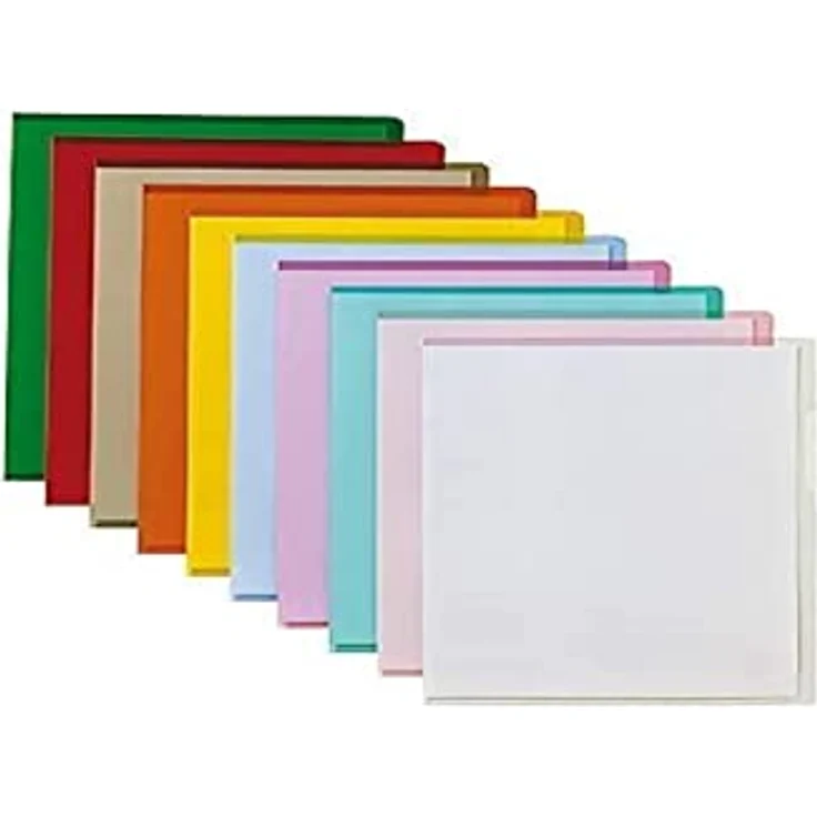 bene Aktenordner Sichthülle/Aktenhülle A4 PVC/Hartfolie gelb 150my, 100 Stück - Dokumentenecht mit Greifausschnitt – Bild 2