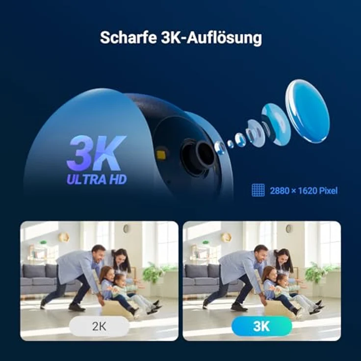 EZVIZ C6N G1, WLAN Überwachungskamera 5MP mit 360° PTZ, Personenerkennung, Auto-Zoom-Tracking, Farbnachtsicht, kompatibel mit Alexa, INDOOR, keine Monatsgebühr – Bild 3