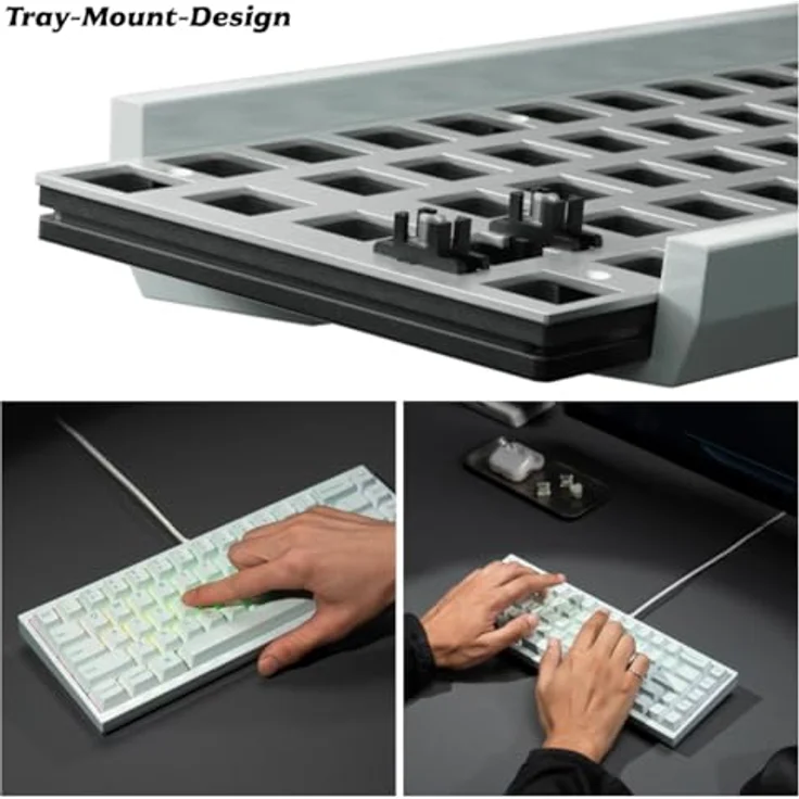 Keychron Q16 HE 8K, Kabellose Mechanische Tastatur mit 8K Polling Rate und Keramik-Gehäuse, 65% DE-ISO Layout, Hot-Swap & QMK/VIA programmierbar für Mac/Windows – Bild 4