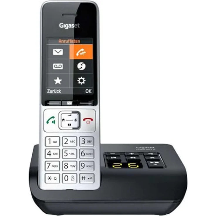 Gigaset COMFORT 500A - 5,8 cm (2,2 Zoll) TFT-Farbdisplay für optimale Lesbarkeit, schwarz, silber – Bild 2