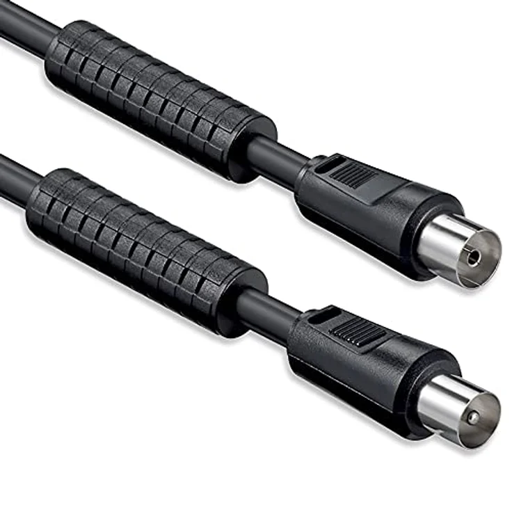 1aTTack Koaxial Anschluss-Kabel 1,5m schwarz – Bild 2