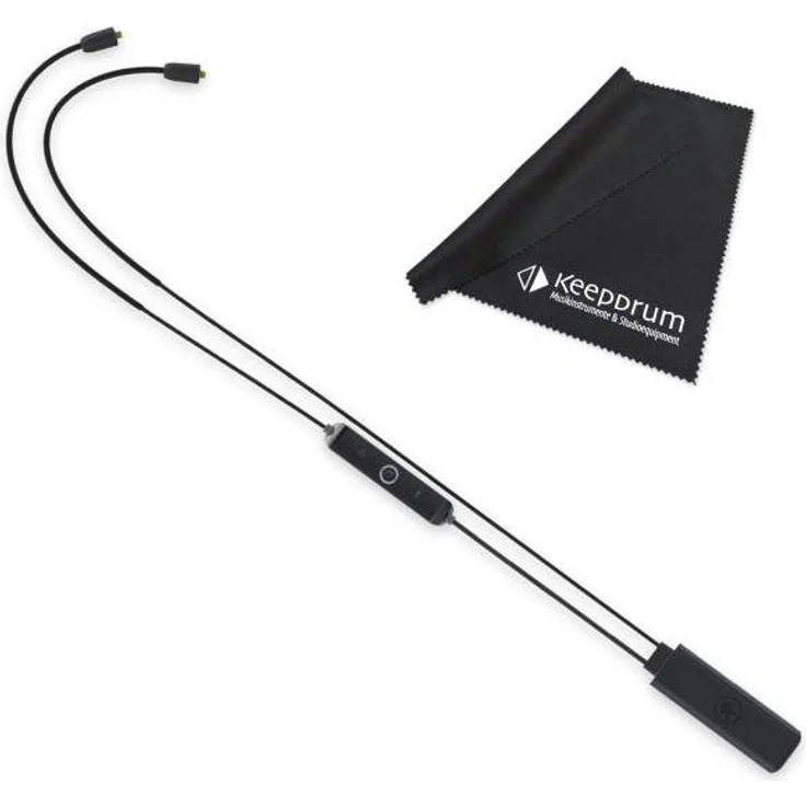 Mackie MP-BTA Bluetooth-Adapter für In-Ear Kopfhörer, kabellos mit bis zu 10 Stunden Akkulaufzeit und Inline-Mikrofon, schwarz
