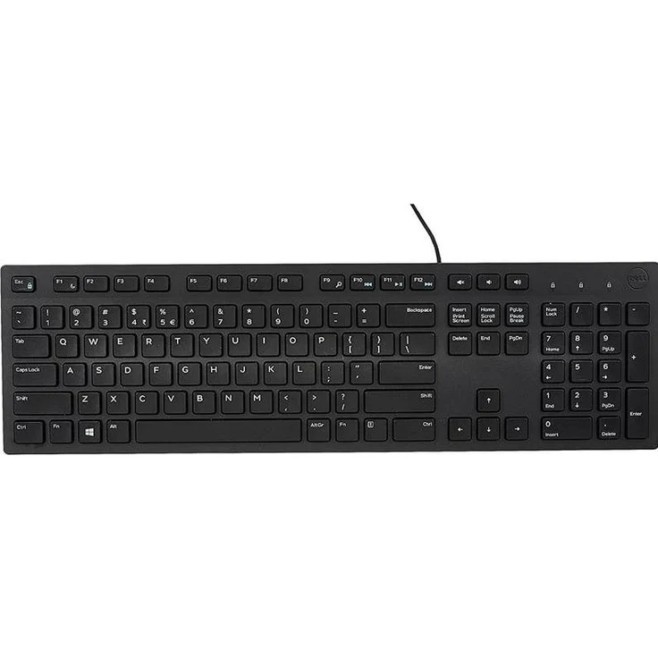 Dell KYBD 105 GER KB216-B LTON RTL, Kabelgebundene Tastatur mit QWERTY-Layout und Maus für komfortable Eingabe