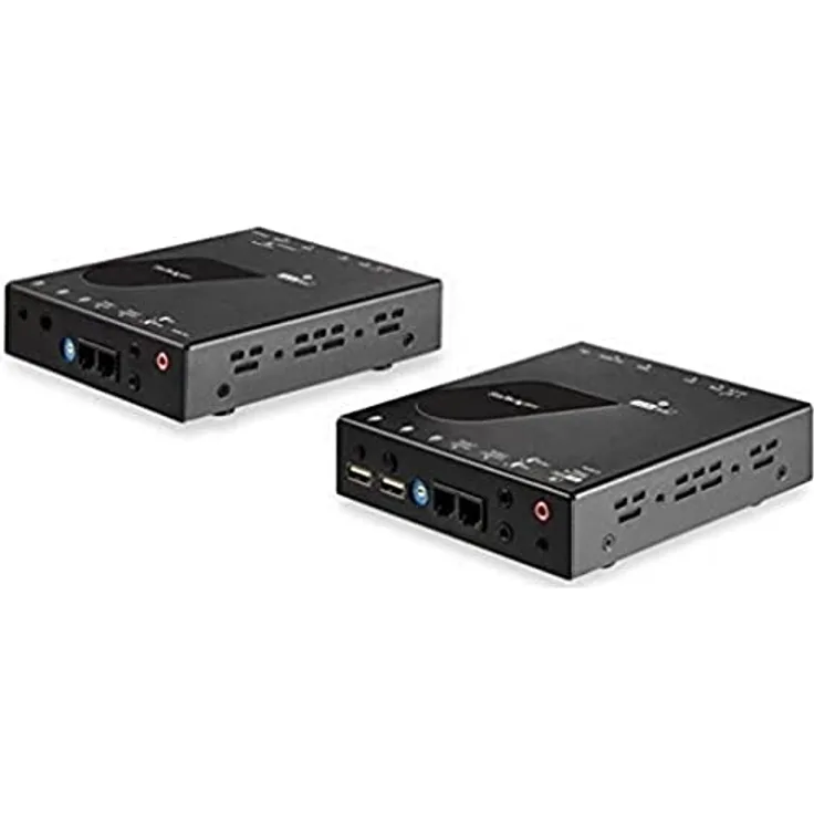 StarTech.com HDMI KVM over IP Extender - 4K 30Hz HDMI 2.0 & USB über IP LAN oder CAT5e/CAT6 Ethernet (100m) - Fern KVM Switch/Console Sender/Empfänger Komplet für Computer Fernsteuerung (SV565HDIP)