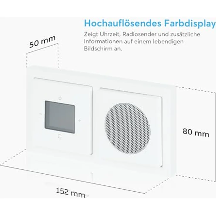 Busch-Jaeger 8270 UJ-84-101, DAB+ Radio mit Bluetooth-Funktion und FM-Empfang, Weiss – Bild 4