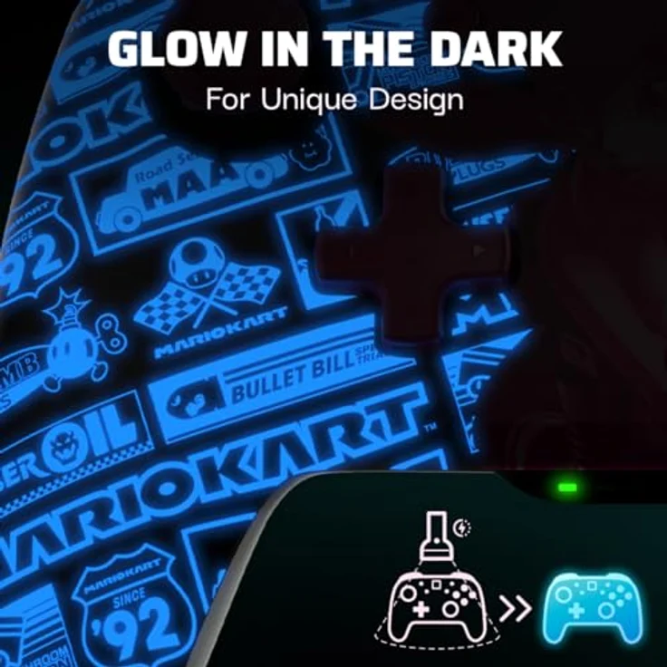 PDP Rematch GLOW drahtlos Controller Grand Prix Peach Nintendo Switch – Bild 3