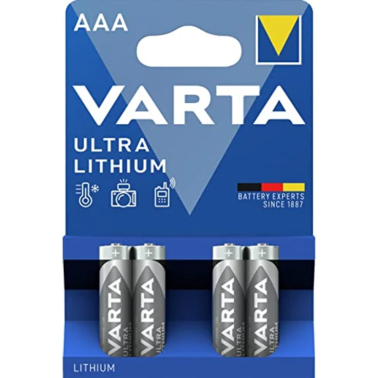 VARTA Lithium AAA Micro LR03 Batterien, ideal für Digitalkamera Spielzeug GPS Geräte Sport- und Outdoor-Einsätze (4er Pack) – Bild 3