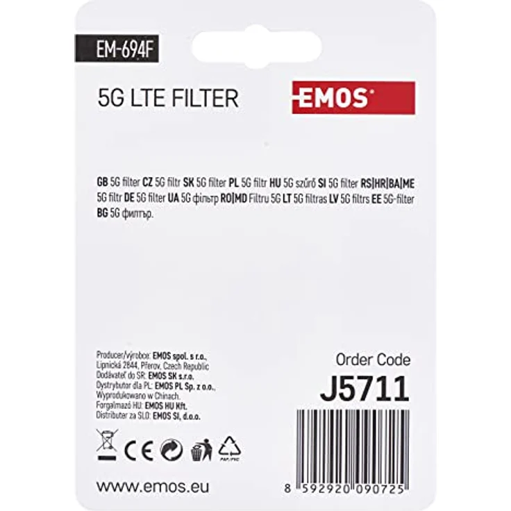 EMOS LTE/4G/5G Sperrfilter, Durchlassbereich bis 694 MHz, DC Durchlass, 1,6 x 4 cm, F-Anschluss J5711 Silbern - Preisvergleich – Bild 4