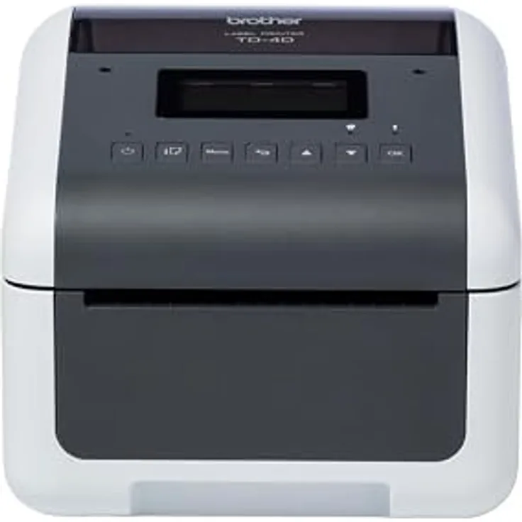 Brother TD-4555DNWB Etikettendrucker, Thermodirekt 203 x 203 DPI, 203 mm/sek, Grau/Weiß, kabelgebunden, WLAN, Bluetooth, USB