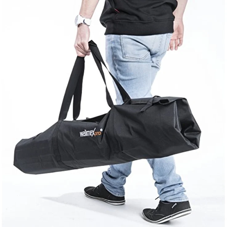 Walimex pro Stativtasche Vario 120 - für 3 Stative bis 120 cm, max. 120 x 20 x 20 cm, faltbar, auch für große Studiostative, Lichtstative, Heavy Duty Stative und Hintergrundsysteme, mit Tragegurt – Bild 9