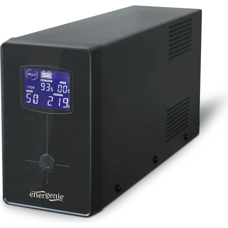 EnerGenie Unterbrechungsfreie Stromversorgung Ups Avr 3000Va Lcd, 3X C13, 3X Schuko, Usb, Rj45, Schwarz