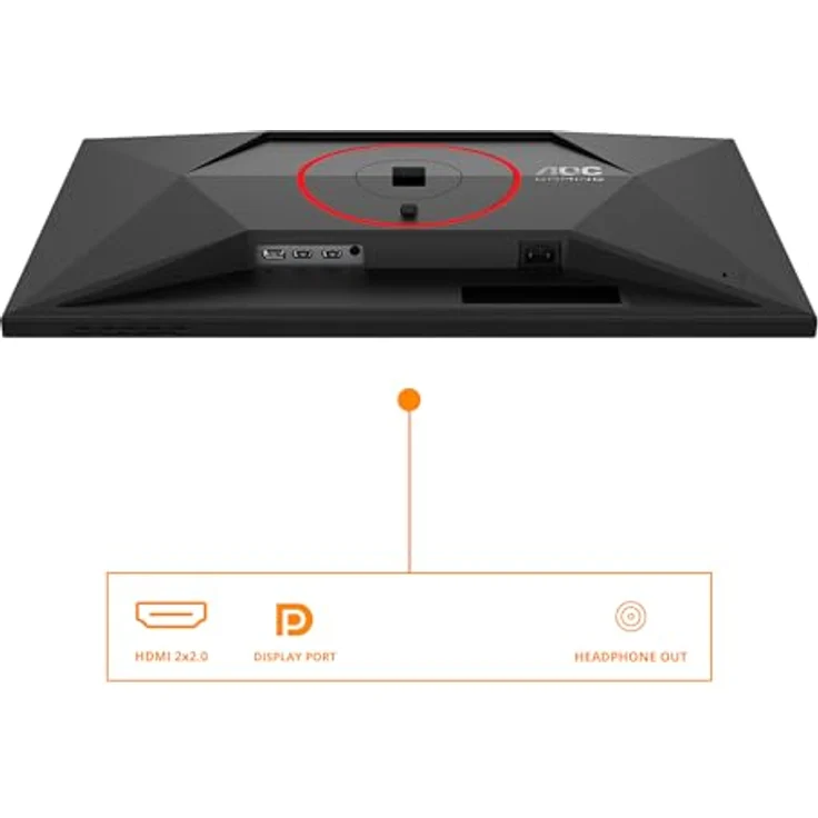 AOC Gaming Q27G4ZR, 27 Zoll Quad HD Monitor mit 240 Hz, 1 ms, G-Sync, HDR400, schwarz-rot – Bild 4