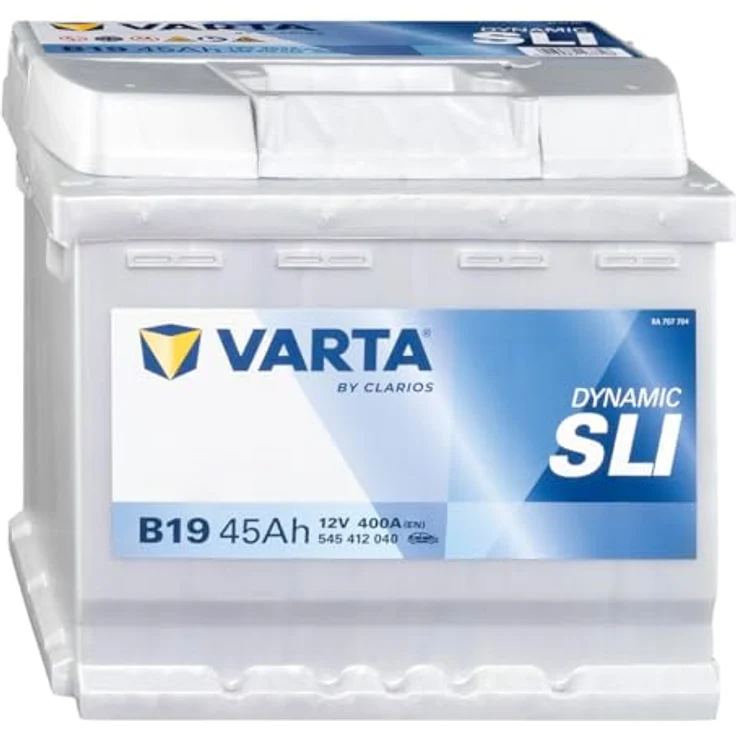 VARTA B19 Black Dynamic 12V Autobatterie, 45Ah 400A, für kleinere und ältere Fahrzeuge, Schaltung 0, Maße 207x175x190 mm, inkl. 7,50 Pfand – Bild 2