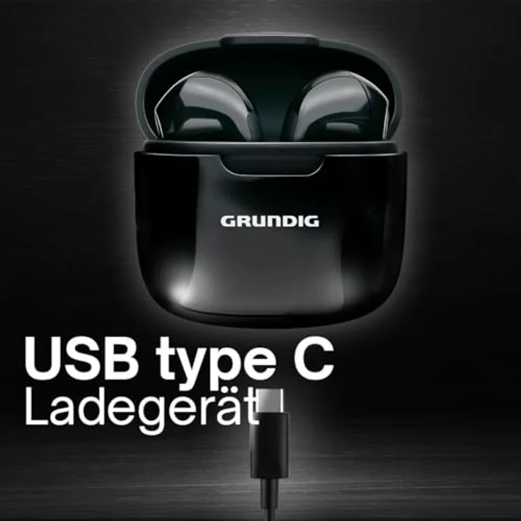 Grundig In Ear Bluetooth Kopfhörer, kabellose Earbuds mit 3 Stunden Wiedergabezeit, inkl. Ladeetui und USBC-Ladekabel – Bild 7