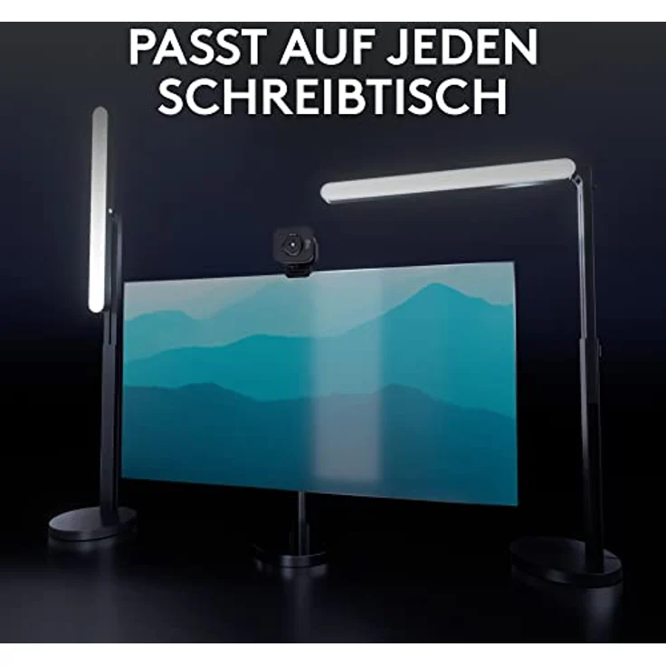 Logitech Litra Beam Premium LED Streaming-Licht mit TrueSoft, verstellbarer Monitorhalterung, Helligkeits-/Farbtemperatureinstellungen, Desktop-App-Steuerung für PC/Mac - Graphit – Bild 4
