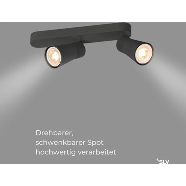 SLV PURI 2.0 CONE, Smarte Decken- und Wandleuchte, Schwarz – Bild 2