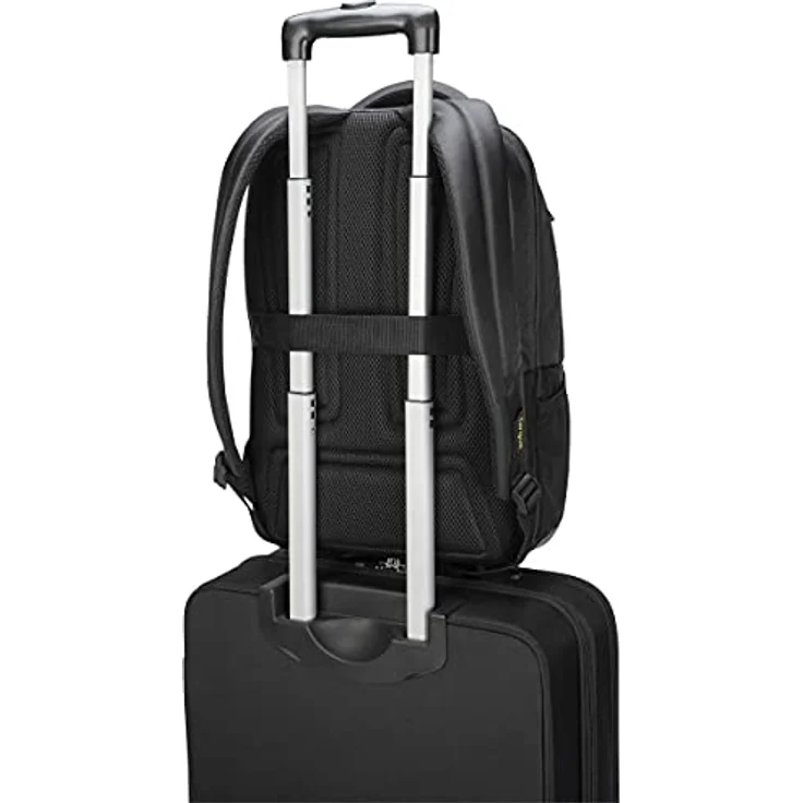 Targus CG3 15.6 Backpack W RAINCOVER - Hochwertiger Laptop-Rucksack mit flexiblem Design, langlebig (Schwarz) – Bild 5