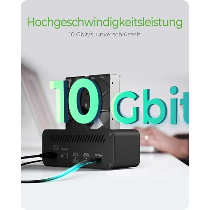 ICY BOX HDD / M.2 NVMe SSD Docking Station USB 3.2 Gen 2 (10 Gbit/s), Zweiwege Klonen, IB-2924MSCL-C31 – Bild 4
